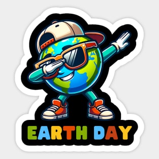 Earth Day 2024 Funny Earth Day Kids Toddler Girls Boys Dab Sticker